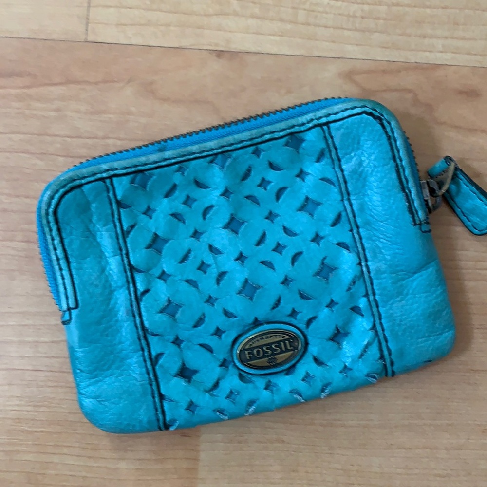 Fossil turquoise wallet